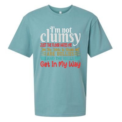 Im Not Clumsy Sarcastic Funny Saying Sueded Cloud Jersey T-Shirt