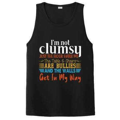 Im Not Clumsy Just The Floor Hates Me Funny PosiCharge Competitor Tank