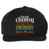 Im Not Clumsy Just The Floor Hates Me Funny Wool Snapback Cap