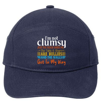 Im Not Clumsy Just The Floor Hates Me Funny 7-Panel Snapback Hat