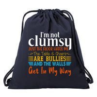 Im Not Clumsy Just The Floor Hates Me Funny Drawstring Bag