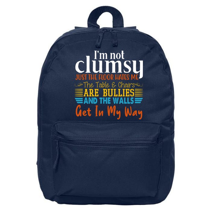 Im Not Clumsy Just The Floor Hates Me Funny 16 in Basic Backpack