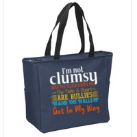 Im Not Clumsy Just The Floor Hates Me Funny Zip Tote Bag