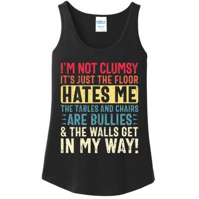 Im Not Clumsy Sarcastic Funny Clumsy Ladies Essential Tank