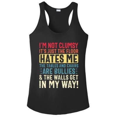 Im Not Clumsy Sarcastic Funny Clumsy Ladies PosiCharge Competitor Racerback Tank