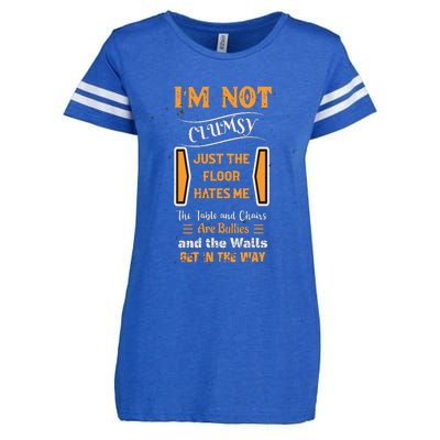 Im Not Clumsy Funny Sayings Sarcastic Enza Ladies Jersey Football T-Shirt