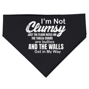 Im Not Clumsy Funny Sayings USA-Made Doggie Bandana