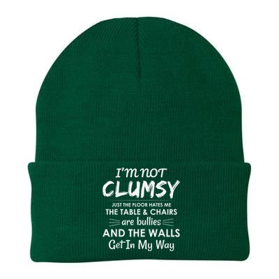 Im Not Clumsy Sarcastic Women Men Boy Girls Funny Saying Knit Cap Winter Beanie