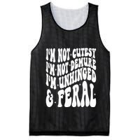 IM Not Cutesy IM Not Demure IM Unhinged And Feral Mesh Reversible Basketball Jersey Tank