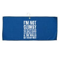 I'm Not Clumsy Sarcastic Sayings Adult Teen Tween Funny Large Microfiber Waffle Golf Towel