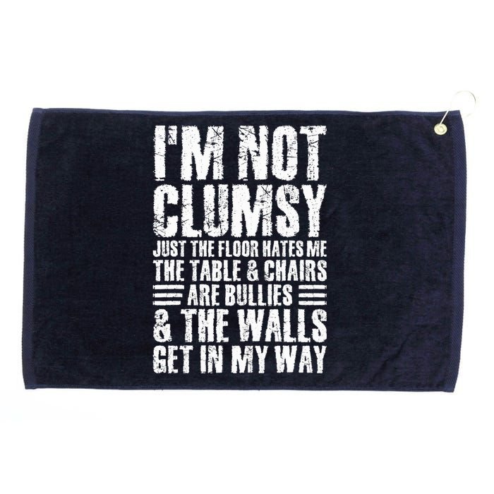 I'm Not Clumsy Sarcastic Sayings Adult Teen Tween Funny Grommeted Golf Towel