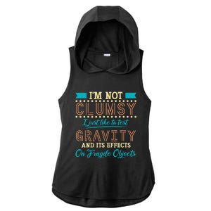 IM Not Clumsy Funny Sayings Sarcastic Boy Girl Ladies PosiCharge Tri-Blend Wicking Draft Hoodie Tank