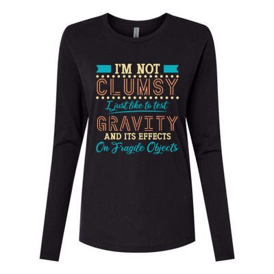 IM Not Clumsy Funny Sayings Sarcastic Boy Girl Womens Cotton Relaxed Long Sleeve T-Shirt