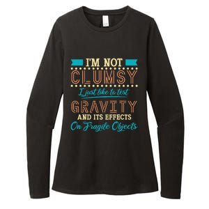 IM Not Clumsy Funny Sayings Sarcastic Boy Girl Womens CVC Long Sleeve Shirt