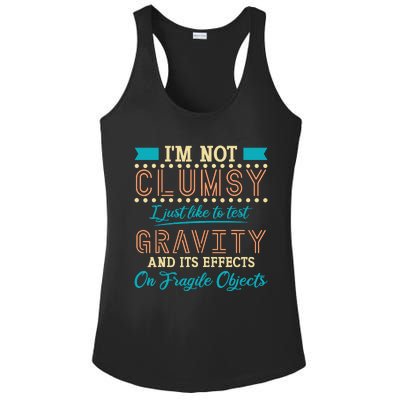 IM Not Clumsy Funny Sayings Sarcastic Boy Girl Ladies PosiCharge Competitor Racerback Tank