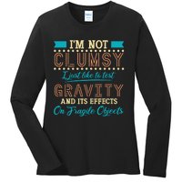 IM Not Clumsy Funny Sayings Sarcastic Boy Girl Ladies Long Sleeve Shirt