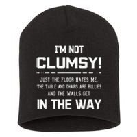 Im Not Clumsy Sarcastic Women Men Boy Girl Funny Saying Short Acrylic Beanie