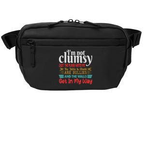 Im Not Clumsy Sarcastic Women Men Funny Saying Crossbody Pack