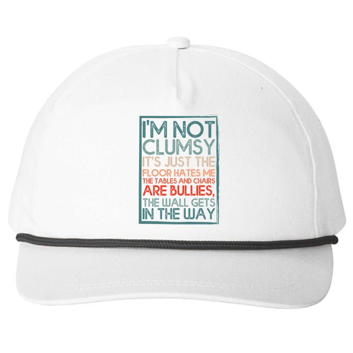 Im Not Clumsy Sarcastic Women Men Boy Girls Funny Saying Snapback Five-Panel Rope Hat