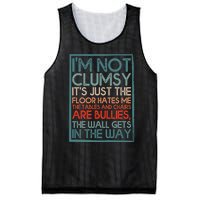 Im Not Clumsy Sarcastic Women Men Boy Girls Funny Saying Mesh Reversible Basketball Jersey Tank