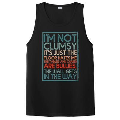 Im Not Clumsy Sarcastic Women Men Boy Girls Funny Saying PosiCharge Competitor Tank