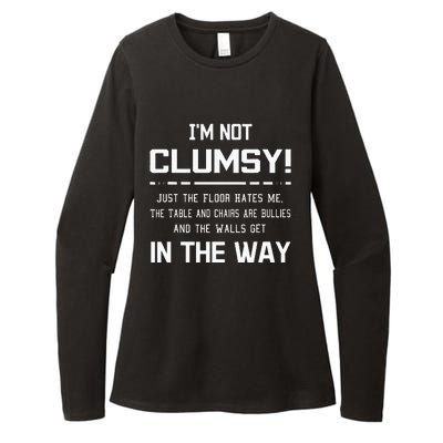 Im Not Clumsy Sarcastic Women Men Funny Saying Womens CVC Long Sleeve Shirt