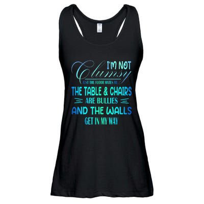 I'm Not Clumsy Sarcastic Wo Funny Saying Ladies Essential Flowy Tank