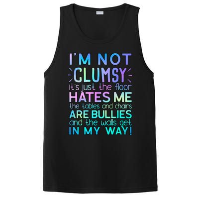 Im Not Clumsy Funny Sarcastic Sarcasm Funny Saying PosiCharge Competitor Tank