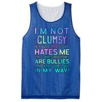 Im Not Clumsy Funny Sarcastic Sarcasm Funny Saying Mesh Reversible Basketball Jersey Tank