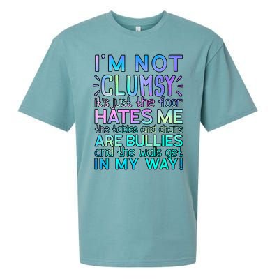 Im Not Clumsy Funny Sarcastic Sarcasm Funny Saying Sueded Cloud Jersey T-Shirt