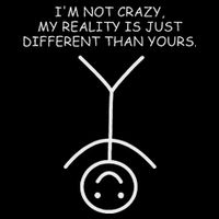 IM Not Crazy Funny Stickman Stick Figure Comic Design Cooling Performance Crew T-Shirt