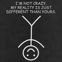 IM Not Crazy Funny Stickman Stick Figure Comic Design Adult Drive Performance Visor
