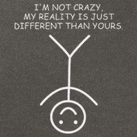 IM Not Crazy Funny Stickman Stick Figure Comic Design Cotton Canvas Backpack