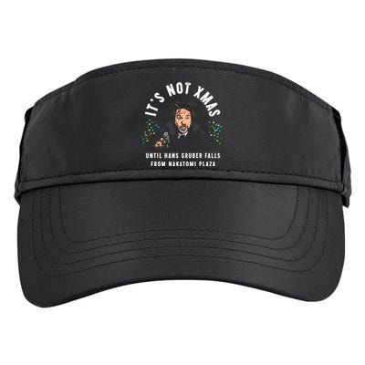 Its Not Christmas Until Hans Gruber Falls Adult Drive Performance Visor