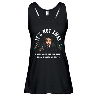 Its Not Christmas Until Hans Gruber Falls Ladies Essential Flowy Tank