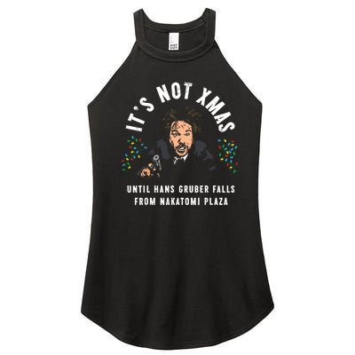 Its Not Christmas Until Hans Gruber Falls Women’s Perfect Tri Rocker Tank