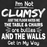 I'm Not Clumsy Funny Sayings Sarcastic Quotes 7 Panel Mesh Trucker Snapback Hat