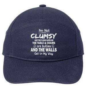 I'm Not Clumsy Funny Sayings Sarcastic Quotes 7-Panel Snapback Hat