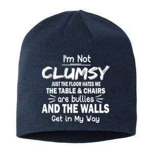 I'm Not Clumsy Funny Sayings Sarcastic Quotes Sustainable Beanie