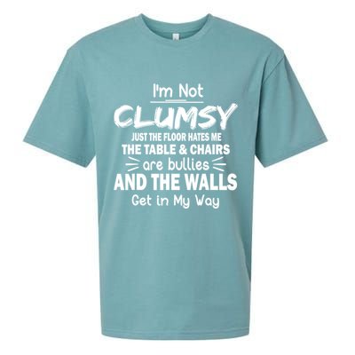 I'm Not Clumsy Funny Sayings Sarcastic Quotes Sueded Cloud Jersey T-Shirt