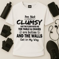 I'm Not Clumsy Funny Sayings Sarcastic Quotes Cooling Performance Crew T-Shirt