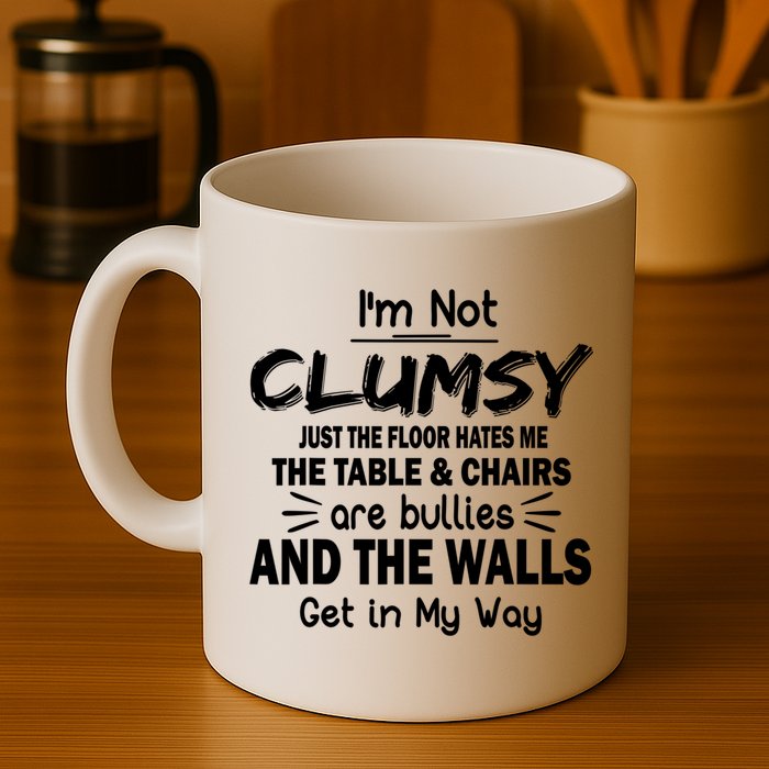 I'm Not Clumsy Funny Sayings Sarcastic Quotes Mug