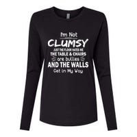 I'm Not Clumsy Funny Sayings Sarcastic Men Women Womens Cotton Relaxed Long Sleeve T-Shirt