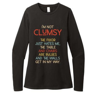 Im Not Clumsy The Floor Hates Me Women Womens CVC Long Sleeve Shirt