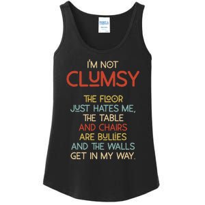 Im Not Clumsy The Floor Hates Me Women Ladies Essential Tank