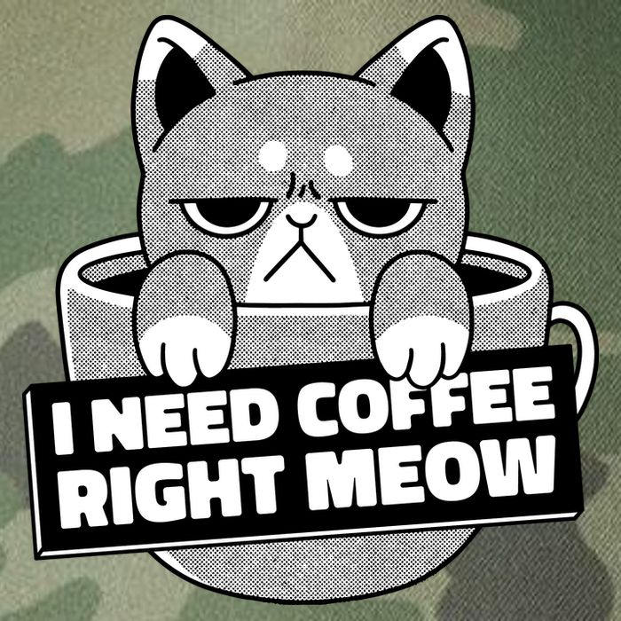 I Need Coffee Right Meow Legacy Tie Dye Trucker Hat