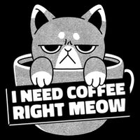 I Need Coffee Right Meow Sustainable Bucket Hat