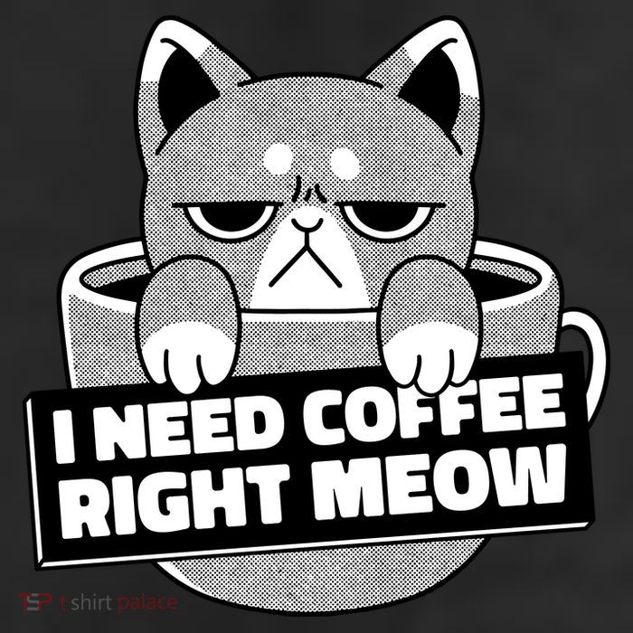 I Need Coffee Right Meow 11oz C Handle Ceramic Mug