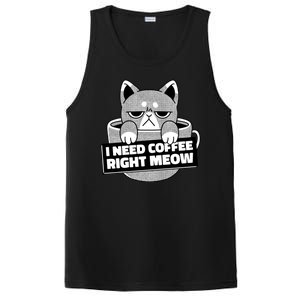 I Need Coffee Right Meow PosiCharge Competitor Tank