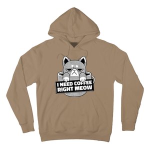 I Need Coffee Right Meow Hoodie